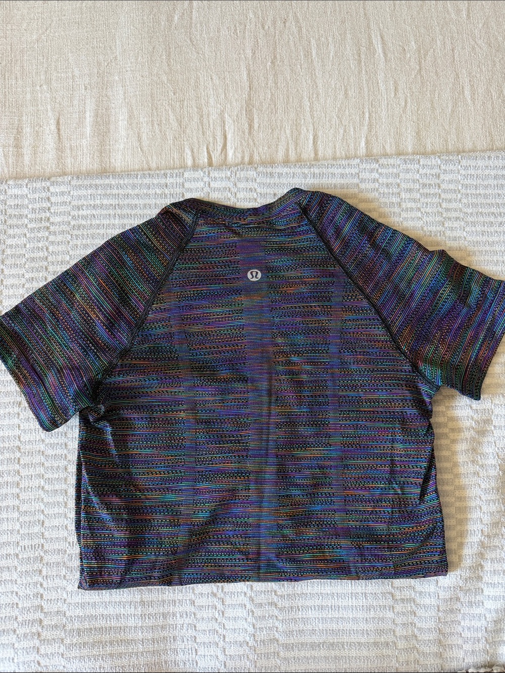 Lululemon Swiftly Tech Short Sleeve - Prism Stripe Black Multi
